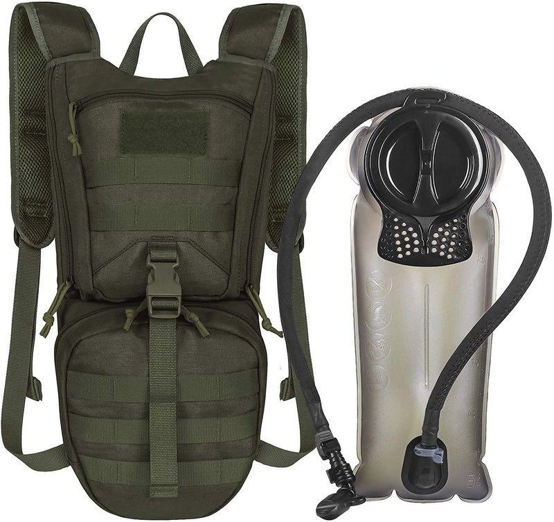 Unigear Tactical Hydration Packs Backpack 1050D with 3L Water Bladder, Thermal Insulation Pack Keeps Liquid Cool up to 4 Hours for Hiking, Cycling, Hunting and Climbing (Green) - Image 1